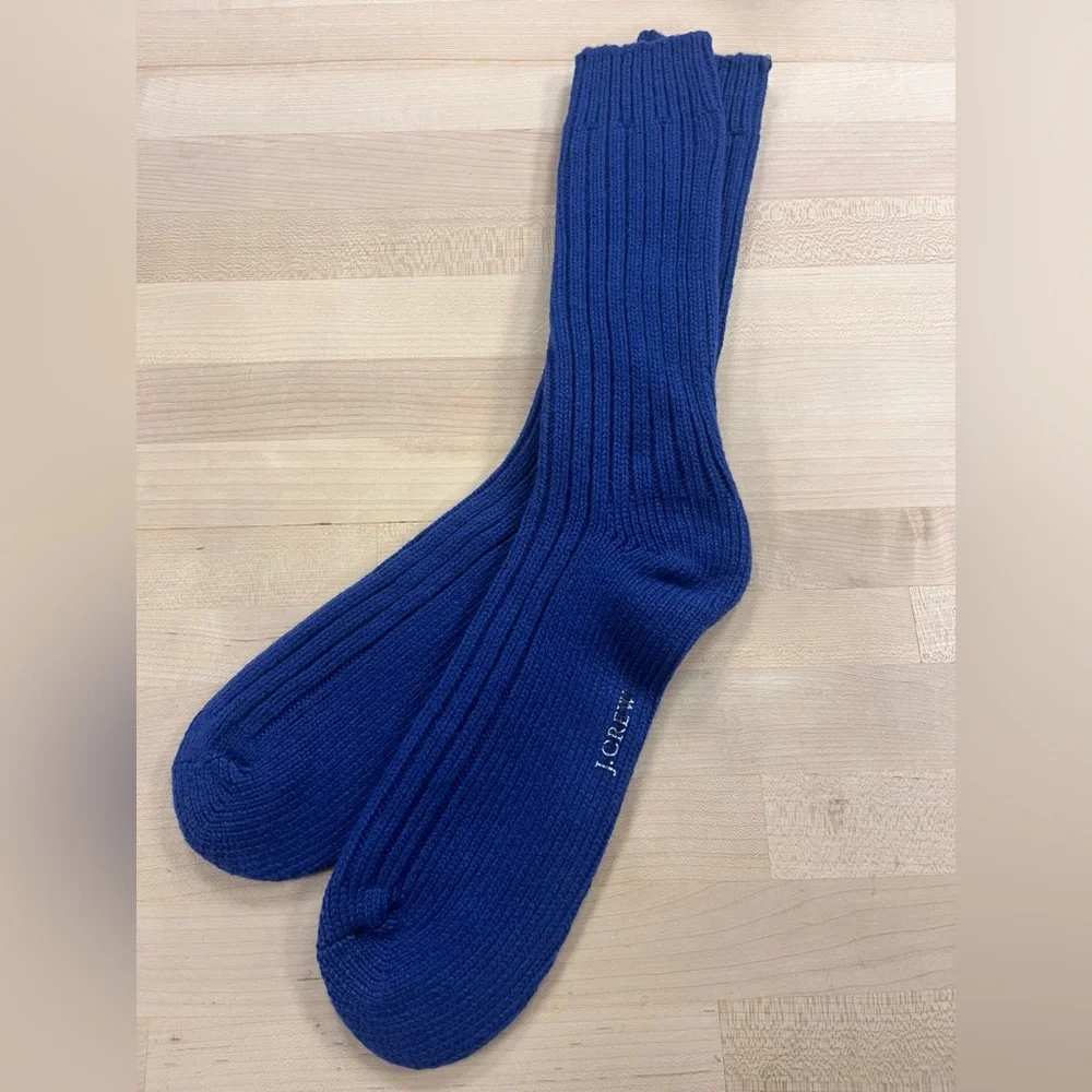 J.Crew Ribbed cotton-blend socks